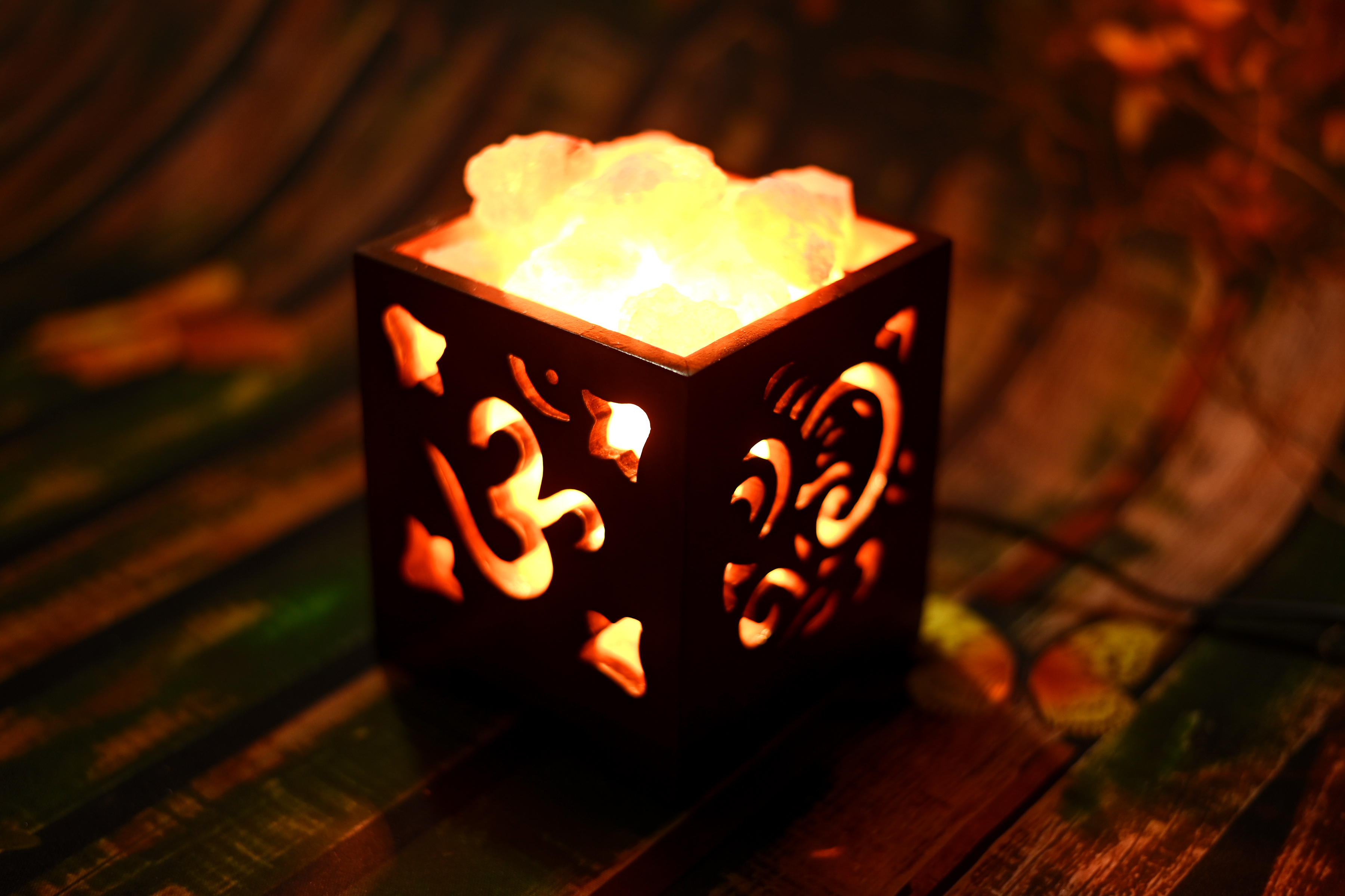 Ganpati Bappa Morya Salt lamp - Small view 4