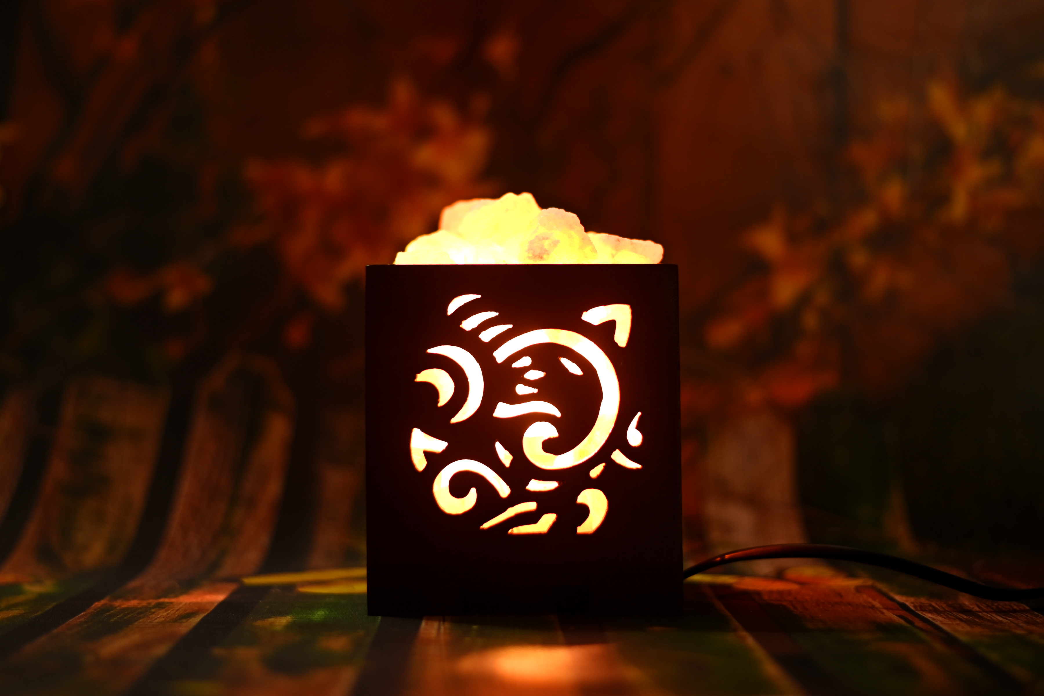Ganpati Bappa Morya Salt lamp - Small